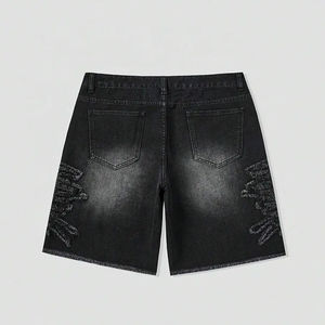 Breathable Style <b>Short</b> Custom Logo Acid Washed Distressed Plus Size Casual Blank Top Premium Quality <b>Sweat</b> <b>Shorts</b> for <b>Men</b> - Product Image 2
