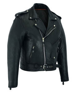 Chaqueta de motociclista transpirable impermeable ajustada estilo callejero de invierno de cuero genuino para hombre con logotipo de Color personalizado - Product Image 4