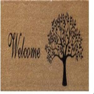 PVC Modern Solid Color Welcome Design Rectangle Machine Made Anti Slip Washable Durable Eco Friendly <b>Outdoor</b> Indoor Home <b>Mat</b> - Product Image 1