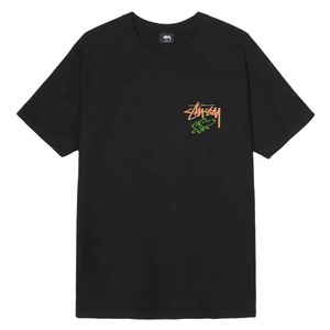 ขายส่งผู้ชายที่กําหนดเองเสื้อยืดผ้าฝ้ายเสื้อยืด streetwear ขนาดใหญ่ซี่โครงคอกลมไหล่หนา 280gsm t เสื้อสําหรับชาย - Product Image 2