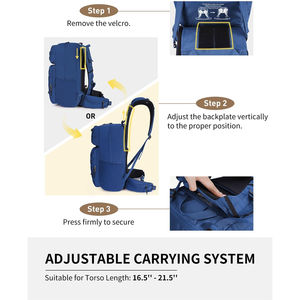 Sacs à dos tactiques de mode tendance avec stockage multi-compartiments imprimé de logo personnalisé et système de transport confortable - Product Image 3