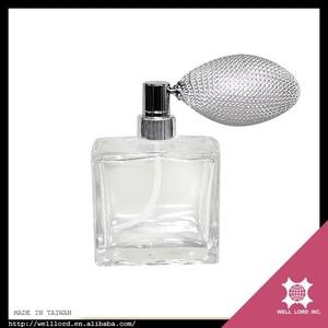 Customizable Glass Perfume Bottle Blue TPE Bulb Screw Cap Hot Stamping for Weddings Corporate Souvenirs Custom Capacity - Product Image 6