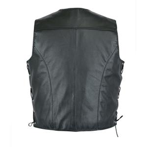Gilet de moto court pour homme, design optimal, rembourrage en cuir véritable, logo personnalisé, respirant, vêtement extérieur rembourré, service OEM pour l'hiver - Product Image 6