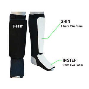 U-BEST <b>Neoprene</b> Shin Guards Protective Gear for Taekwondo Martial Arts Training Equipment Unisex Wear-Resistant - Product Image 4