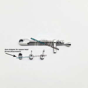 Custom Logo Dental Implant Torque Wrench 0-70 Ncm With Hex <b>Drivers</b> and 4mm Square Head Adapter Dental Implant Instruments - Product Image 2