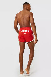 Pantalones cortos de gimnasio para hombre, cintura elástica, tela suave, diseño que absorbe la humedad, adecuado para el ejercicio y el estilo de vida activo - Product Image 2