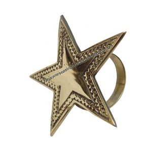 Servilletero de Metal con diseño de estrella al por mayor más vendido para decoración de mesa de comedor de aniversario de fiesta de boda - Product Image 1