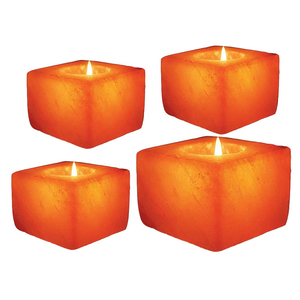 Sel de l'Himalaya naturel sculpté à la main lumière de thé cristal naturel rose sel bougeoir pour la décoration de la maison photophore - Product Image 4