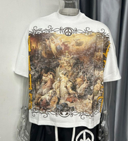 T-shirt Homme Coupe Droite Ample 100% Coton Toile Légère Séchage Rapide Écologique Style Streetwear Uni Épaules Tombantes