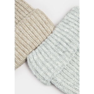 Fabricación OEM 2025 Gorro de lana de punto acanalado de alta calidad con logotipo personalizado de fábrica a la venta - Product Image 4