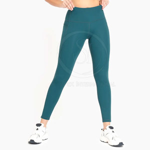 Legging Femme Haute Qualité Solide Longueur Genou Spandex/Polyester Séchage Rapide et Respirant Professionnel Taille Élastique - Product Image 1
