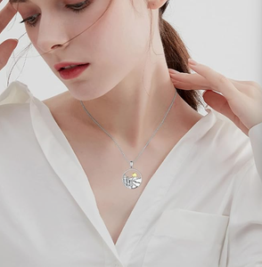 Collana Montagna in Acciaio Inossidabile 316L Impermeabile, Gioiello Naturale, Regalo di Moda <span class=keywords><strong>per</strong></span> Amanti della Natura, Gioiello di Tendenza <span class=keywords><strong>per</strong></span> le Vacanze - Product Image 3