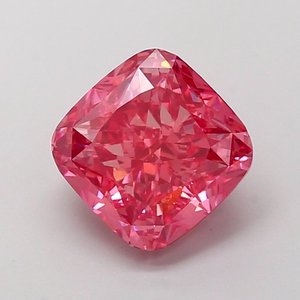 Coussin de diamant rose vif fantaisie de 3,07 ct VS1 cultivé en laboratoire - Product Image 1