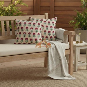 Funda de Cojín de Algodón de Lujo con Estampado Floral, Funda de Almohada Suave y Transpirable para Sofá y Silla de Hogar - Product Image 6