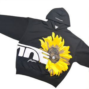 Sudaderas básicas de mezcla de algodón para hombre Sudaderas con capucha de entrenamiento de invierno de peso pesado - Product Image 5