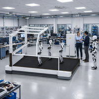 Plataforma de Pruebas Dinámicas Multirrobóticas |   Sistema de Pruebas de Coordinación de Robots Humanoides a Gran Escala, Alta Precisión, IP55