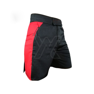 Shorts MMA pour hommes, dernière conception, logo personnalisé, 100% coton, uni, décontracté, fermeture à cordon de serrage, léger, séchage rapide, vente en gros - Product Image 5