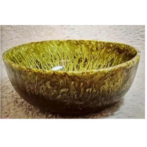 Meilleur prix, bol de service classique en résine écologique personnalisé, fabriqué en Inde, taille et forme pour fête, artisanat Saniya, 6-10 - Product Image 3