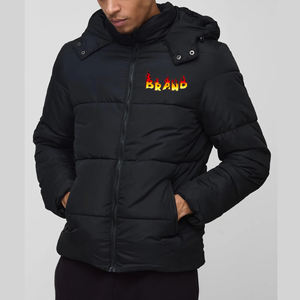 Veste matelassée en toile pour homme de haute qualité, style streetwear, décontractée, imperméable, respirante, chaude, confortable, légère, unie - Product Image 4