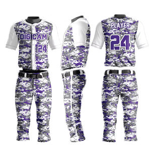 Nouvelle arrivée 100% Polyester Baseball et Softball uniforme ensemble respirant sport équipe formation porter grande taille disponible - Product Image 6
