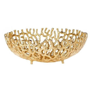 Bol de service en métal aluminium moulé de la meilleure qualité, élégant plat de service décoratif en aluminium argenté pour les événements officiels à bon prix - Product Image 3