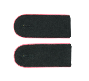 High Quality Embroidered Reproduction Epaulette WW2 German Shoulder Boards <b>Wool</b> <b>Pink</b> Piped Badges - Product Image 1