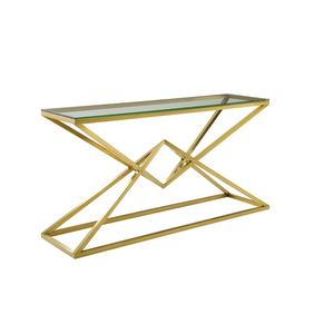 Mesa de decoración atractiva para cafetería y restaurante con acabado dorado y mármol, ideal para mobiliario de hotel y restaurante. - Product Image 6