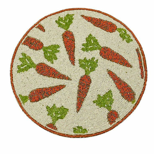 Luxury <b>Silver</b> Seed Bead Handmade Round Designer <b>Coaster</b> <b>Placemats</b> for Home or Wedding From India by glowin fashion - Product Image 6