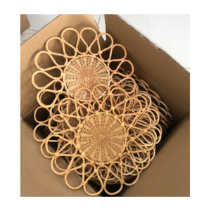 Premium Quality Handmade Rattan Charger Plate Wholesale Natural Wicker Dining Mat Vietnam - Product Image 4
