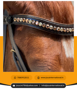 Bonne qualité Brown Patent Sparkle Anatomique Snaffle Bridle Factory Bulk Supply Fabriqué par Intelligent Horse Products - Product Image 6