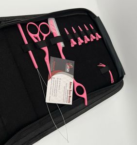 Kit de pinces d'extension de cheveux roses en gros Pince à ruban en acier inoxydable de qualité chirurgicale avec outils d'extension de cheveux à faible quantité minimale de commande - Product Image 5
