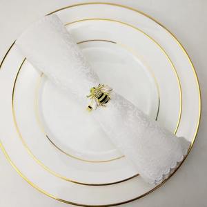 Servilletero con diseño de abeja, accesorio elegante de decoración de Mesa para el hogar, comedor, boda y fiesta, aspecto elegante inspirado en la naturaleza y encantador - Product Image 2