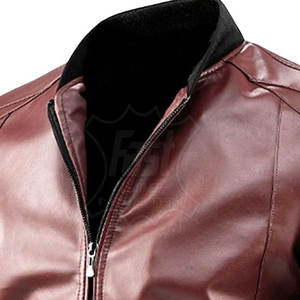 Fashion <b>Men's</b> <b>Leather</b> <b>Jackets</b> Autumn Solid Color <b>Jacket</b> Popular Simple Casual Male <b>Jacket</b> In Adult Size - Product Image 3