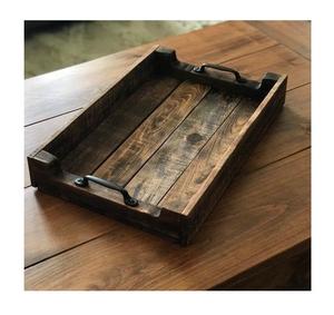 Plateau de service de nourriture décoratif de restaurant plateau de service de dessert et de chocolat de conception moderne de couleur naturelle pour des accessoires de cuisine - Product Image 5