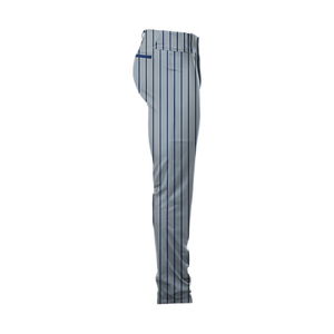 Unique Design Custom <b>Baseball</b> Pant Grey with Navy Pinstripes <b>Clothing</b> Youth Team Wear Two Button Durable Slim Fit Trouser - Product Image 4