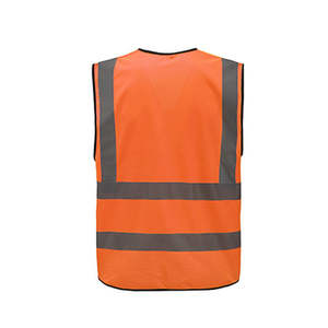 Chaqueta de Seguridad Reflectante de Alta Visibilidad Más Vendida, con Múltiples Bolsillos y Cremallera, 100% Poliéster, Ropa de Trabajo - Product Image 5