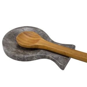 Acacia Wood Spoon Rest Metal <b>Kitchen</b> Holder for Spatulas Spoons <b>Tongs</b> More - Product Image 4