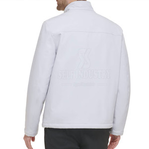 Chaqueta de invierno Softshell con cuello levantado para hombre de diseño personalizado con logotipo frontal opción al por mayor disponible - Product Image 2