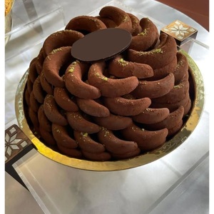 Plateau de service à chocolat de conception standard Plateau à chocolat en métal plaqué or de qualité supérieure Parfait pour les mariages et les fêtes d'anniversaire - Product Image 1