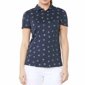 Nouveau design, polo de golf pour femmes, vente en gros, polos en polyester imprimés pour femmes avec logo personnalisé - Product Image 1