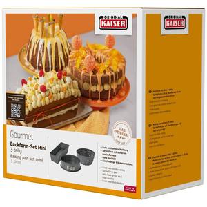 Juego de Moldes para Hornear Kaiser Gourmet Mini de 3 Piezas, Esenciales Premium para Hornear - Product Image 1