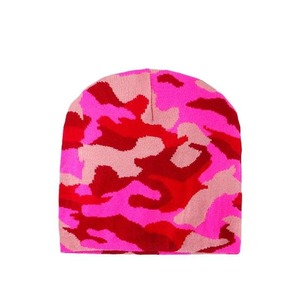 New Arrival Top Quality Best Hot Sale Unisex Knit Soft <b>Warm</b> Custom logo Winter Short Cuffed Camo Beanie <b>Hat</b> - Product Image 4