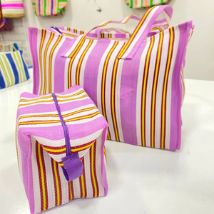 ถุงซิปไนลอน PP ทอขนาดใหญ่ ใช้ซ้ำได้ เป็นมิตรกับสิ่งแวดล้อม พิมพ์ออฟเซ็ต ถุงใส่เครื่องสำอางแบบกำหนดเอง ถุงซักผ้า ยั่งยืน - Product Image 1