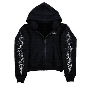 Winter Street vintage alfabeto bordado con capucha para hombres Y2K traje de moda para hombres pareja casual chándal suelto Unisex Trending - Product Image 5