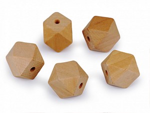 Cuentas de Madera sin Acabado de 15x15 mm, Cuentas de Madera de Colores y Formas Personalizadas, Producto Artesanal Indio - Product Image 2