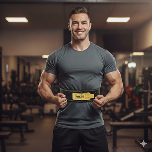 Ceinture de soutien pour la musculation et le powerlifting Rexfit Sports en cuir robuste, soutien du dos pour la salle de sport et le powerlifting - Product Image 4