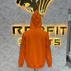 Rexfit Nueva Sudadera con Capucha de Alta Calidad con Logotipo Personalizado Bordado, Sudadera Holgada con Efecto Desgastado Vintage para Hombre, Lavado Ácido - Product Image 4