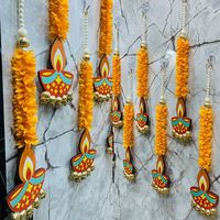 Décoration de mariage de festival indien guirlande de ficelle de fleurs artificielles pour toile de fond de scène d'événement de fête à la maison et décor traditionnel