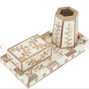 Quemador Bakhoor de mármol y Metal de diseño increíble, soporte de quemador de calidad Premium para decoración de eventos y fiestas hecho a mano - Product Image 6
