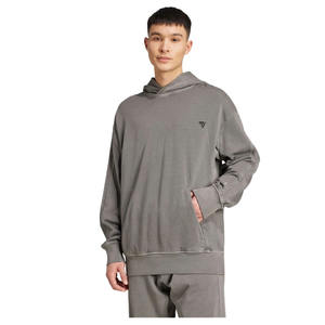Pull à capuche léger et athlétique pour hommes 100% coton à manches longues respirant pour la course à pied surdimensionné avant élégant - Product Image 1